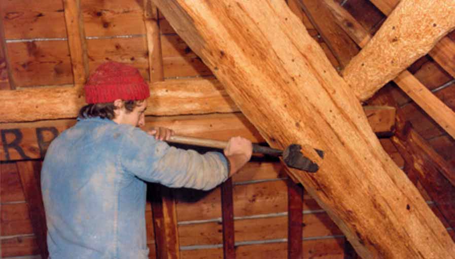 traitement des bois dans grenier